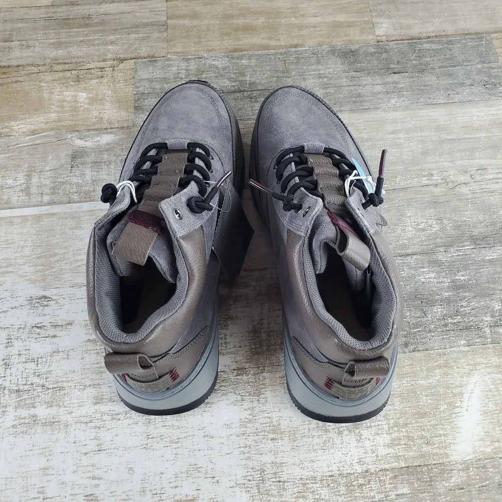 Hey Dude Tahoe Classic Mix Mens Boots Sz 9 Granite Gray Multi Suede Lace-Up